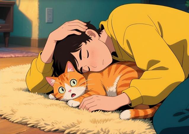猫咪贴身睡觉安全感_猫咪钻被窝取暖原因_猫咪为什么喜欢睡在书堆里