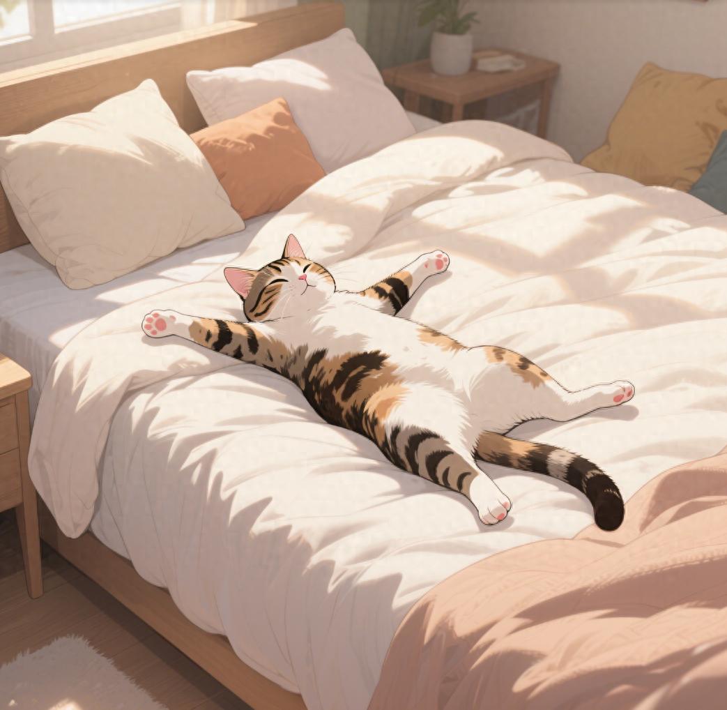 猫咪上床睡觉原因_猫咪为什么喜欢睡在书堆里_猫咪与主人感情分析