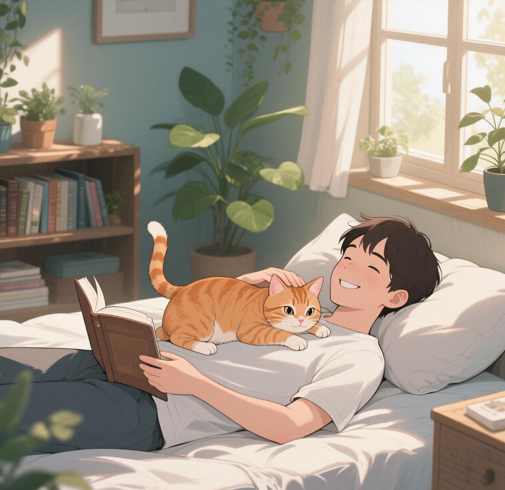 猫咪上床睡觉原因_猫咪为什么喜欢睡在书堆里_猫咪与主人感情分析