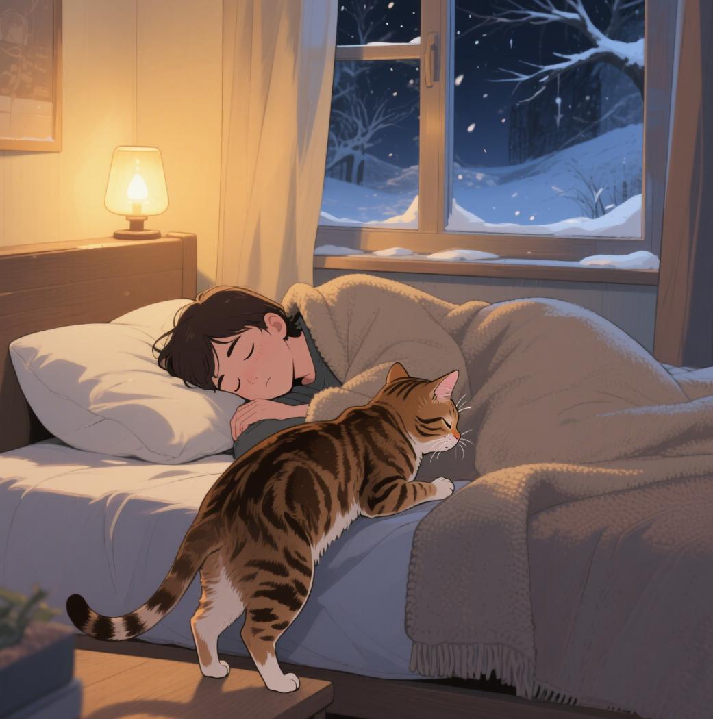 猫咪上床睡觉原因_猫咪与主人感情分析_猫咪为什么喜欢睡在书堆里