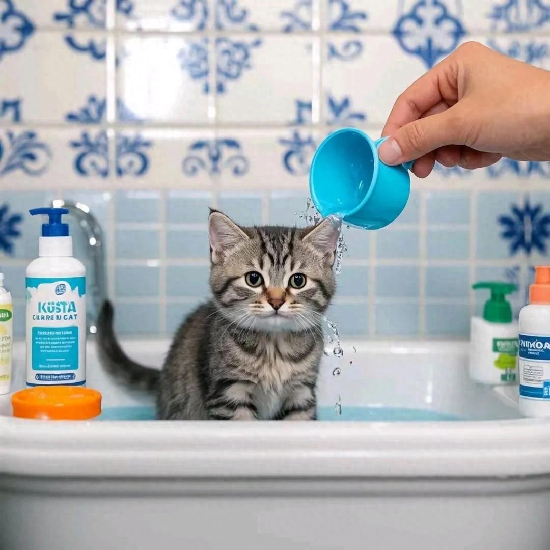 猫咪毛发护理方法_猫咪皮肤病预防攻略_猫咪洗澡时的水温测试方法