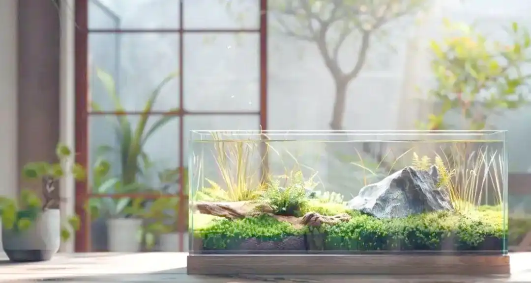 水族箱生态平衡的秘密_花鱼共养模式_水培植物观赏鱼搭配