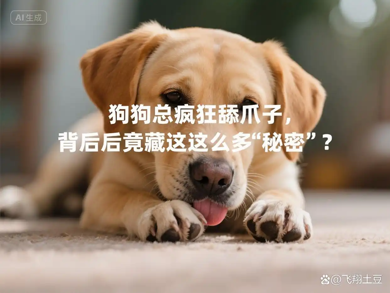 狗狗总疯狂舔爪子，背后竟藏着这么多 “秘密”？-派特超人-宠物