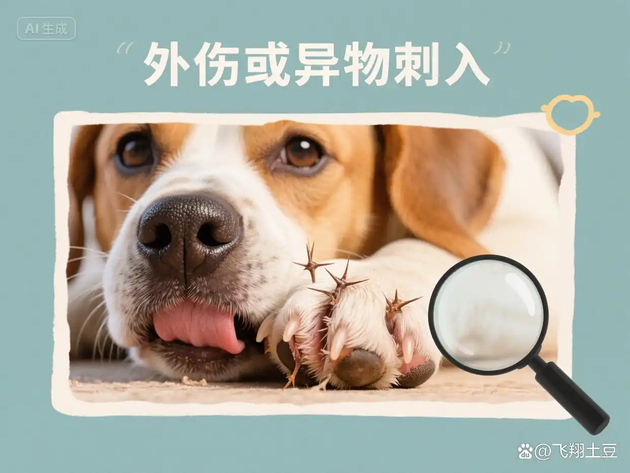 狗狗舔爪子健康问题_狗狗频繁舔爪子原因_狗狗脚趾发红？趾间炎和过敏反应