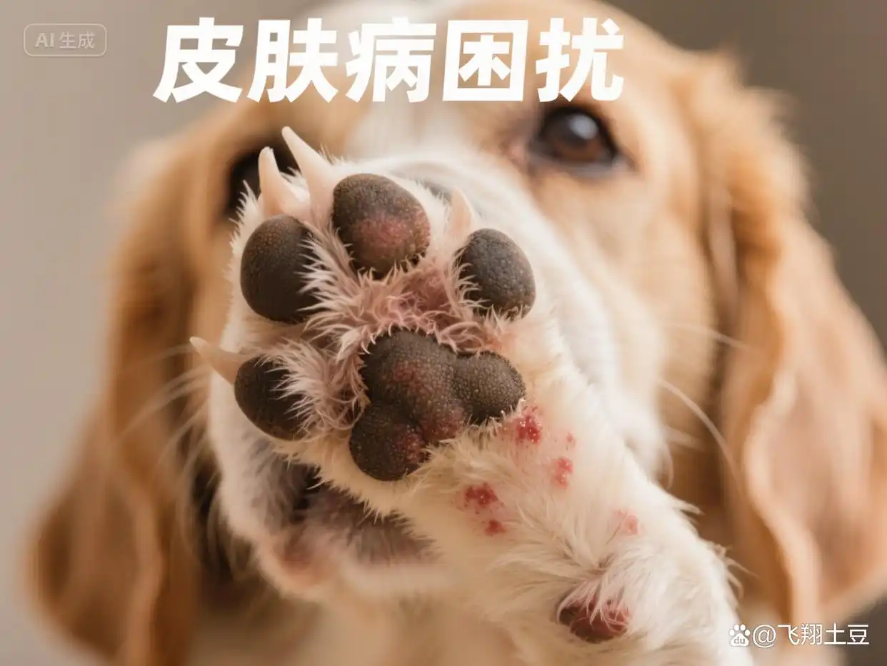 狗狗频繁舔爪子原因_狗狗脚趾发红？趾间炎和过敏反应_狗狗舔爪子健康问题