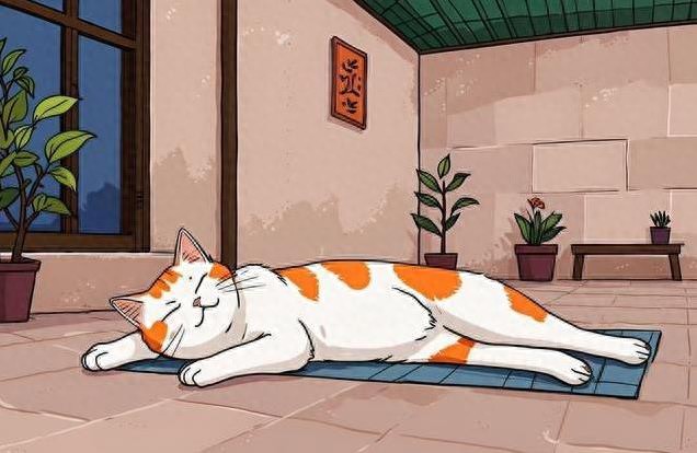 猫咪睡得香却总躲角落,幸福真相藏细节,你家猫中招没?-派特超人-宠物